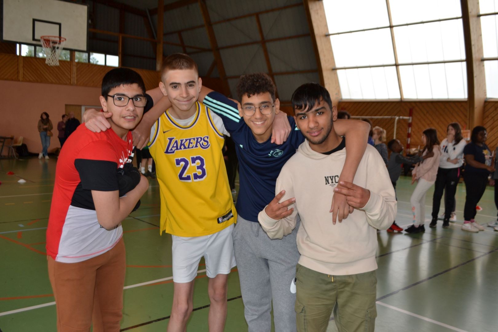 Les U15 futurs finalistes de la journée...